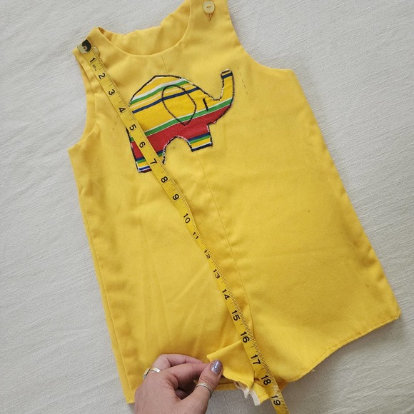 Vintage Elephant Applique Jon Jon 2t - Picture 7 of 9